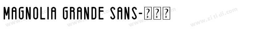 Magnolia Grande Sans字体转换 Magnolia Grande Sans字体转换